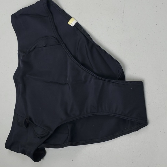 SUMMERSALT The Ruffle Oasis Black Bikini Bottom, Size 2 - Picture 2 of 7